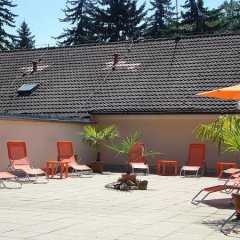 Lázně Mšené - relaxační terasa
